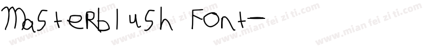 Masterblush Font字体转换